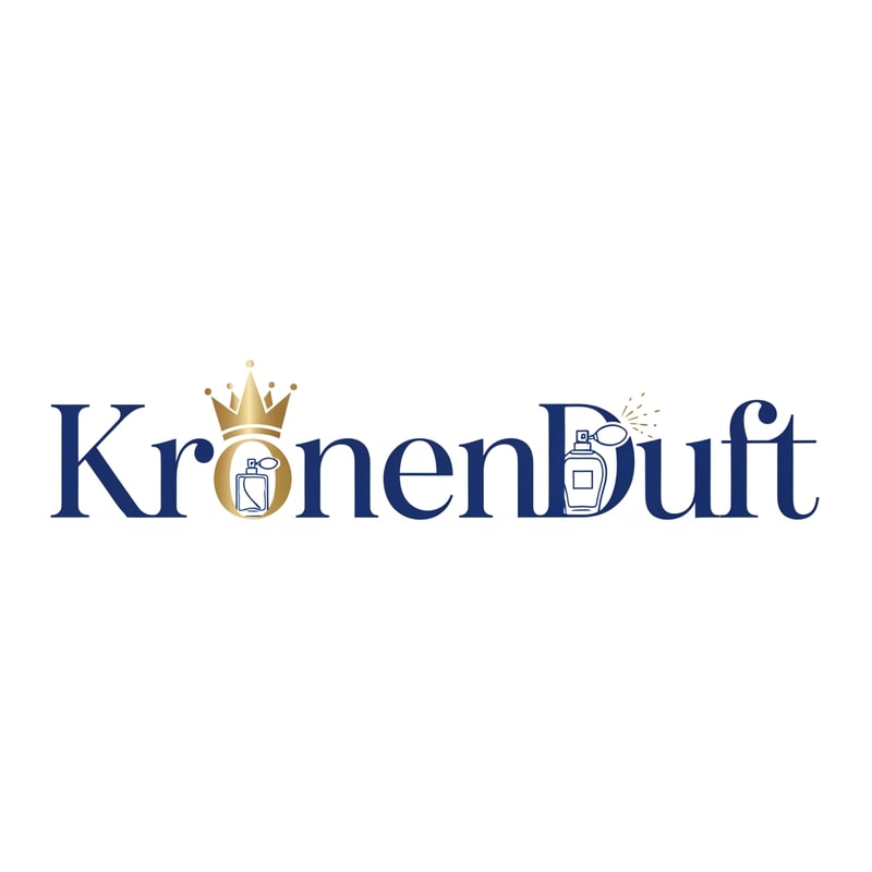 Please make a logo for my perfume brand, Brand name Kronenduft
Typography logo, Add Crown & perfume bottle