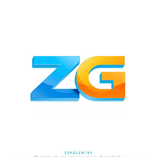 Professional logo design. zg, 3D render
