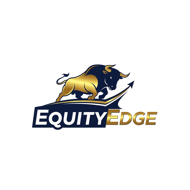 make a logo of EquityEdge for stck market company make a sign of bull like share msarket