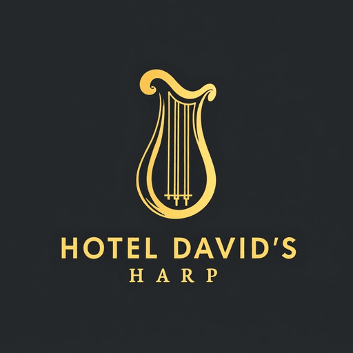 Professional logo design. Hotel David's Harp