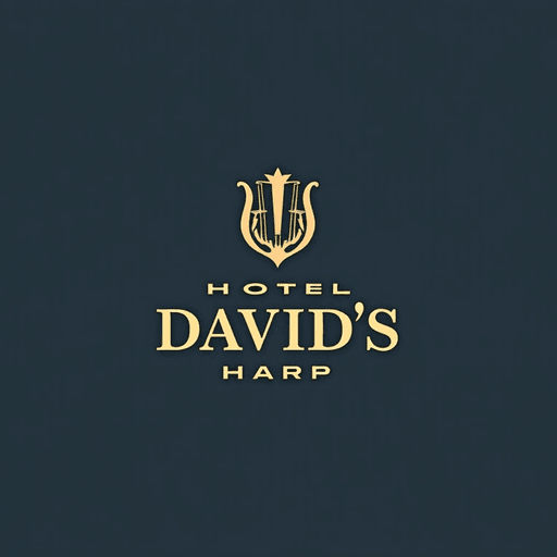 Professional logo design. Hotel David's Harp