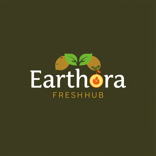 Professional logo design. Create a logo named Earthora Fresh Hub which diliver fruits door to door and a eco friendly company Use a premium, classic and natural colour for it