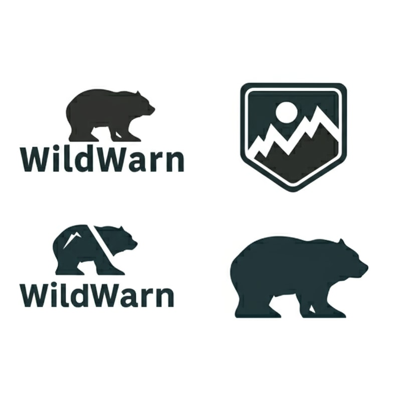 Design a modern, minimal yet powerful logo for WildWarn, a digital platform that alerts outdoor adventurers to nearby wildlife such as bears and mountain lions.
Logo Style:
Clean, contemporary, tech-meets-nature feel
Bold silhouettes (bear, cougar, or mountain shapes) combined with strong typography
Smart negative space or geometric integration of wildlife + mountain/outdoor elements
Professional and trustworthy, not cartoonish
Requirements:
Provide 3–4 unique concepts exploring different directions:
Bear or cougar silhouette integrated with the letter W
Mountain ridge or sun rising behind clean WildWarn wordmark
Badge-style emblem (shield/hexagon) with bold outdoor vibe
Minimal icon version for app/website favicon
Must scale well for:
Website header (full lock-up)
App icon / favicon
Print & embroidery (monochrome)
Deliverables: AI or SVG vector files + high-resolution PNGs (transparent)
Include color palette + font names for future use
Test legibility on both light and dark backgrounds
Overall Feel:
Think National Park meets modern tech brand — bold, adventurous, but still clean and simple for digital use.