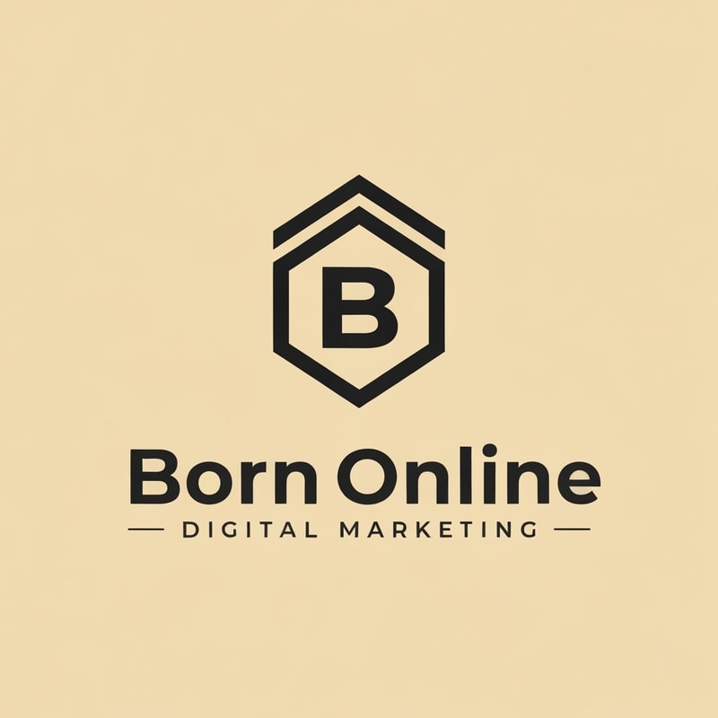 Professional logo design. Digital Marketing website , Name is " BornOnline". Design a good logo 