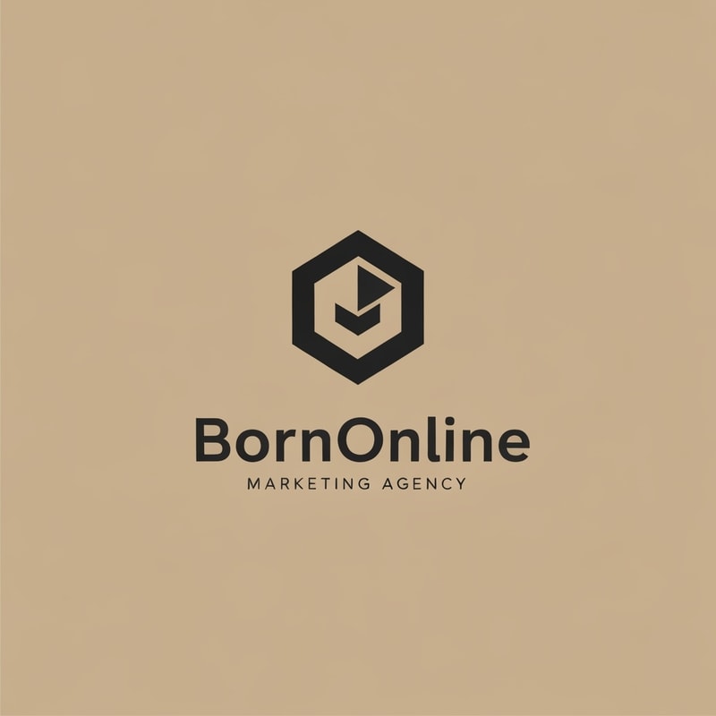 Professional logo design.  Marketing Agency website , Name is " BornOnline". Design a good logo 
