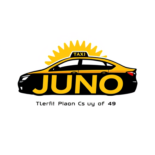 Professional logo design. Taxi services with the name juno
