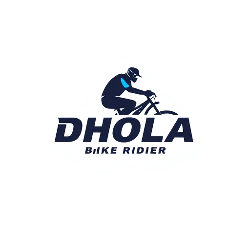 Professional logo design. MAKE ASTHATIC LOGO OF NAME DHOLA BRAND BIKE RIDER
