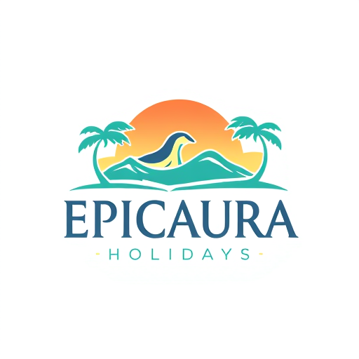 Professional logo design. EPICAURA HOLIDAYS 