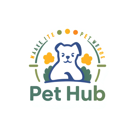 Professional logo design. Pet hub - make it double color creative model