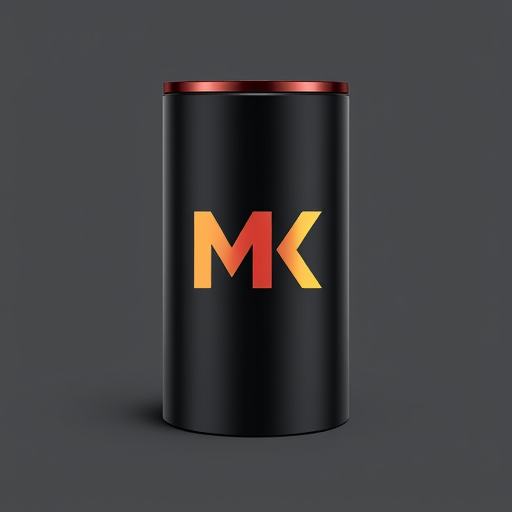 Professional logo design. MK Cylindrical package
