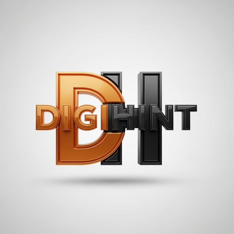 Realistic 3D logo for DIGIHINT, alphabet logo using letters D and H, metallic orange and matte black, glossy reflections, soft studio lighting, subtle shadows, tech + digital marketing feel, premium brand, embossed texture, realistic depth, high resolution, ultra detailed, centered, transparent background, cinematic lighting, no mockup text