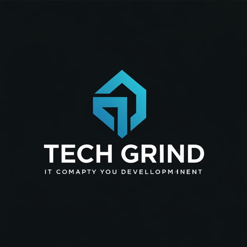 I want to create a Logo with the name "Tech Grind" it's an IT comapny in the Development industry