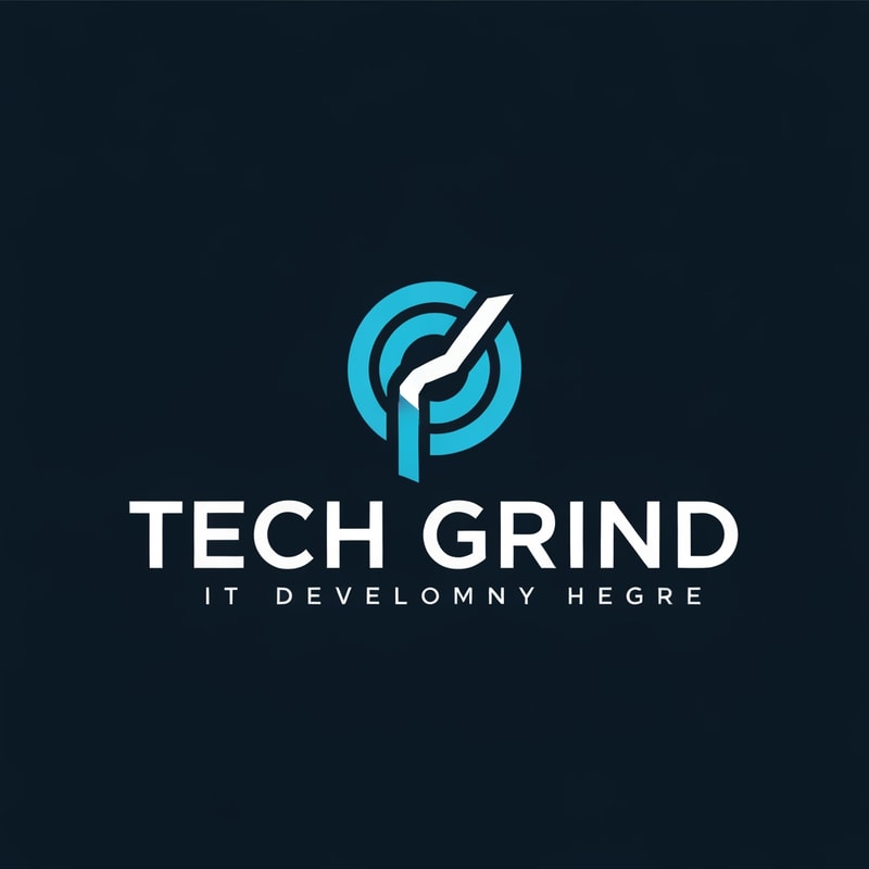 I want to create a Logo with the name "Tech Grind" it's an IT comapny in the Development industry