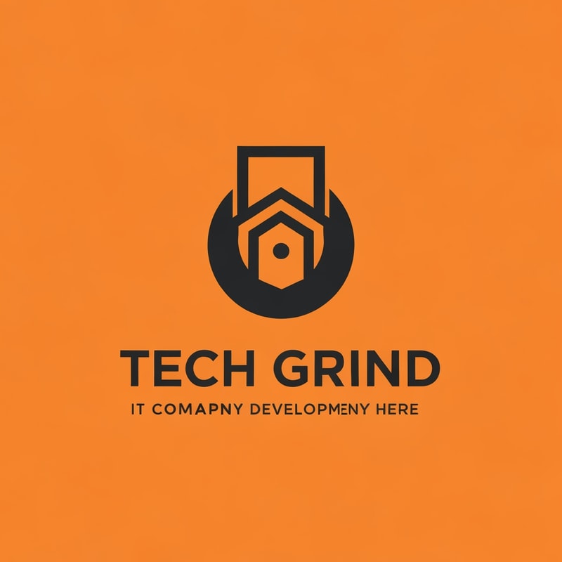 I want to create a Logo with the name "Tech Grind" it's an IT comapny in the Development industry
