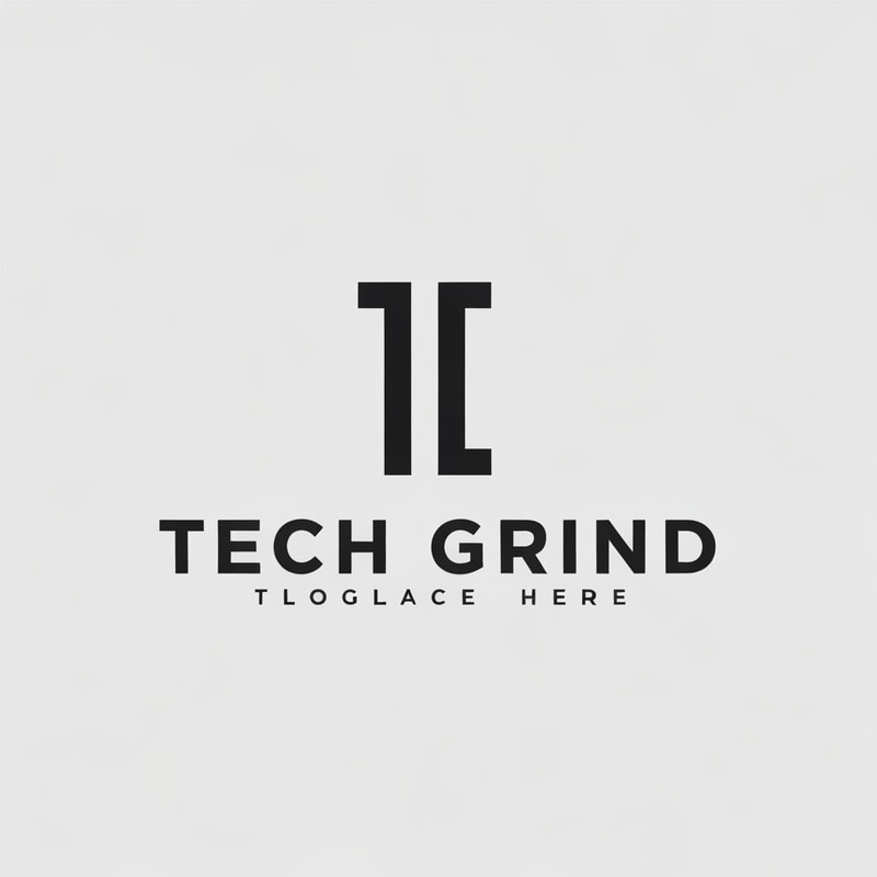 I want to create a Logo with the name "Tech Grind".
can you create the logo using the two initial aplhabet of the name?