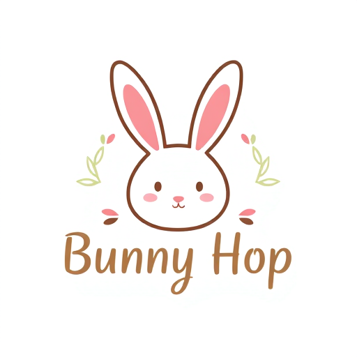 Professional logo design. Design a logo for a brand named "Bunny Hop" which is about handmade accessories 