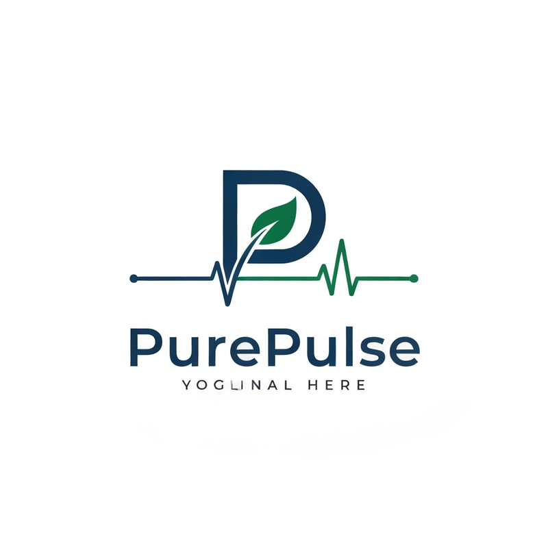 Luxury minimalist medical logo for the brand “PurePulse.”
Design a clean geometric letter “P” icon where the curve of the P smoothly transforms into a leaf, symbolizing health and nature.
Integrate a subtle heartbeat (ECG) pulse line flowing through the design.
Style should be minimal, elegant, and balanced with strong symmetry, suitable for modern hospital or healthcare branding.
Use premium negative space techniques and a flat vector design.
Color palette: deep medical blue, emerald green, and white.
The logo should feel trustworthy, professional, and high-end.
Centered on a white background, simple and clean, modern healthcare brand identity, scalable vector logo style.