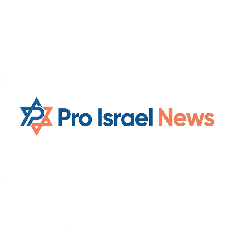 Must render text "Pro Israel" in #005eb8 and "News" in #FF7F50
Use secondary color on star of david log for ##FF7F50 but don't change the design of the star of david with P inside the logo