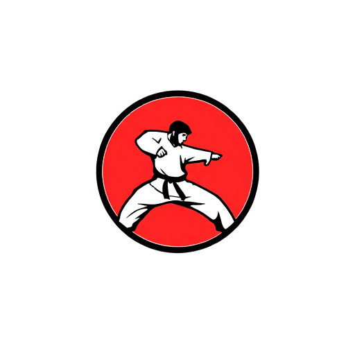 Professional logo design. Great! Here’s a strong, focused prompt you can use to create a martial arts logo:---Prompt for Martial Arts Logo:“Design a powerful and dynamic logo for a martial arts academy. The logo should symbolize strength, discipline, and honor. Include elements like a stylized karate fighter in action (such as a kick or kata pose), a dojo roof silhouette, or a circular emblem inspired by Japanese or Asian design motifs. Use bold, clean lines with a minimalist style. The color scheme should feature red, black, and white to represent energy, focus, and tradition. The logo must look good in color and monochrome, and be easily scalable for use on uniforms, banners, and digital media.