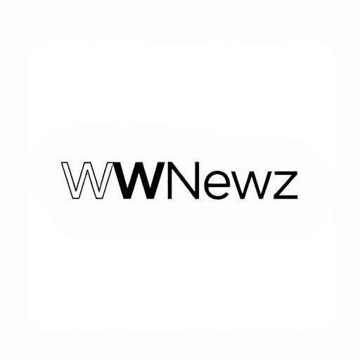 Professional logo design. Design a simple and modern logo for WWNewz. Use creative typography where the two W’s are stylized to stand out. The rest of the text should be clean and minimal. Stick to a professional black-and-white theme.