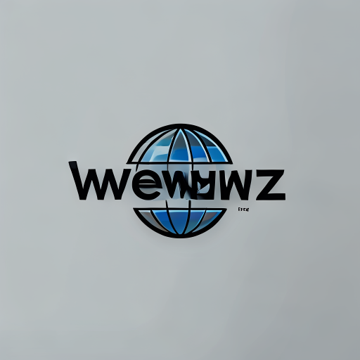 Logo Design: Create a modern logo for WWNewz, a global news and blogging website. Use minimalist typography combined with a small abstract globe element integrated into the text. Keep the style clean, flat, and professional with black and blue colors.
