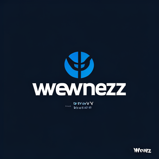 Logo Design: Modern minimalist logo design for "wwnewz", a global blog and news website. Bold sans-serif typography, professional and sleek. Use a clean icon that suggests news, communication, or world coverage. Flat vector style, strong branding, blue and black color scheme. 