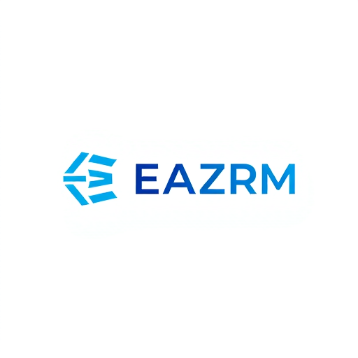 Professional logo design. create a logo, A sleek and modern logo design for EAZY CRM, a professional software that helps companies manage sales follow-ups. The design should feel trustworthy, innovative, and corporate, using a blue gradient as the primary color palette to symbolize reliability, technology, and growth. The typography should be clean and bold, conveying confidence and professionalism. Optionally, include a subtle abstract icon or symbol that represents connection, workflow, or progress, integrated with or placed alongside the company name. The overall style should be minimalistic, scalable, and versatile, suitable for both digital platforms and print branding,focus on E and C