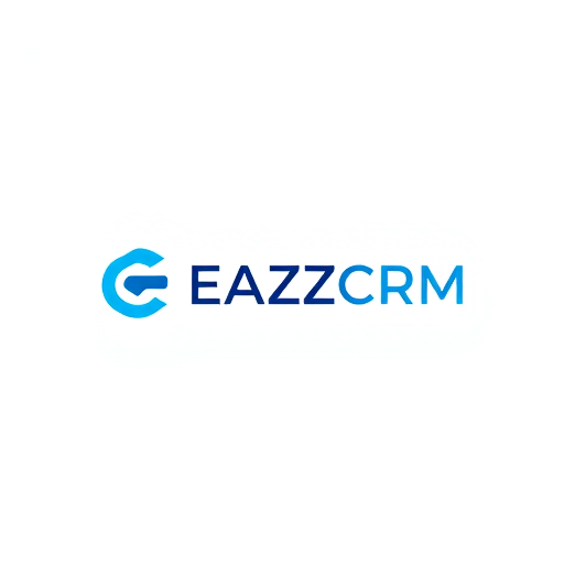 Professional logo design. create a logo, A sleek and modern logo design for EAZY CRM, a professional software that helps companies manage sales follow-ups. The design should feel trustworthy, innovative, and corporate, using a blue gradient as the primary color palette to symbolize reliability, technology, and growth. The typography should be clean and bold, conveying confidence and professionalism. Optionally, include a subtle abstract icon or symbol that represents connection, workflow, or progress, integrated with or placed alongside the company name. The overall style should be minimalistic, scalable, and versatile, suitable for both digital platforms and print branding,focus on E and C