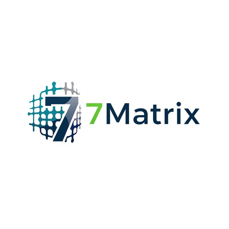 i need logo for my hrms software name 7matrix