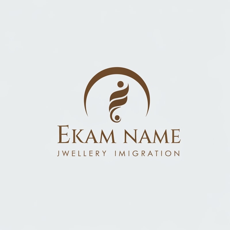 Professional logo design. ekam name jwellery imigration logo design