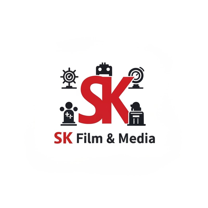 SK Film & Media logo and icons