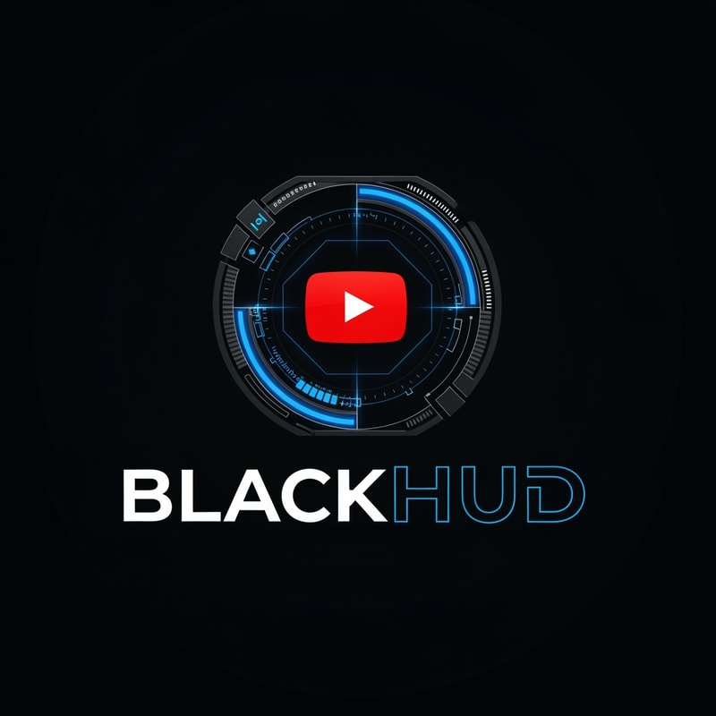 CREATE A LOGO FOR YOUTUBE CHANNEL 'BlackHUD'