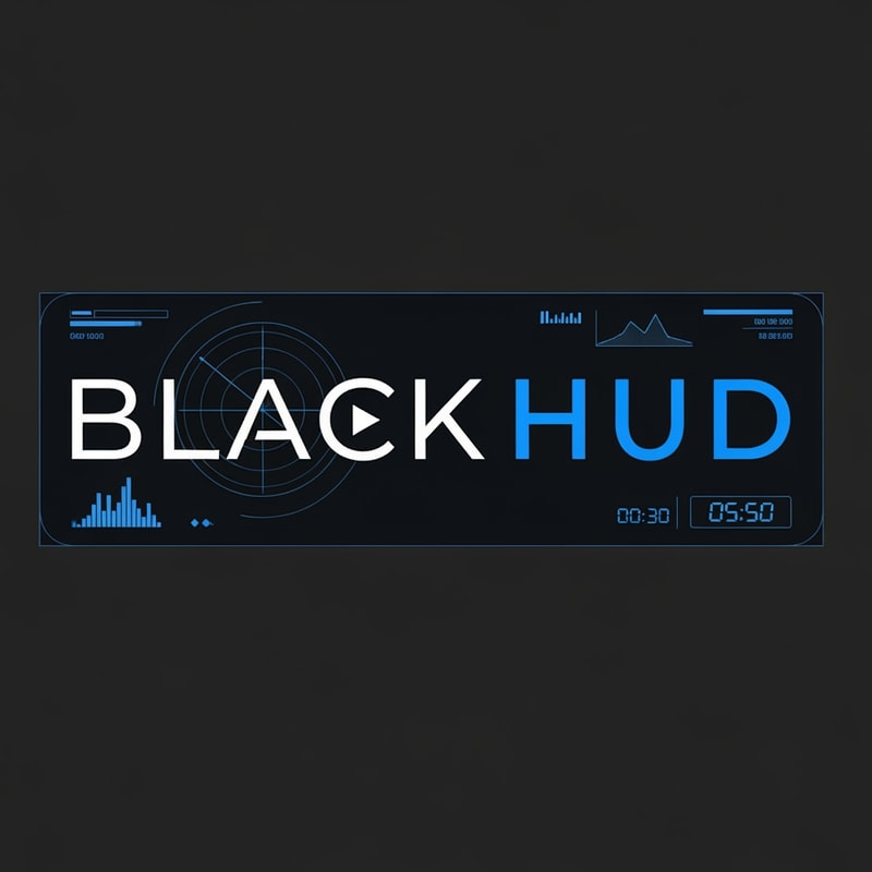 CREATE A LOGO FOR YOUTUBE CHANNEL 'BlackHUD'
