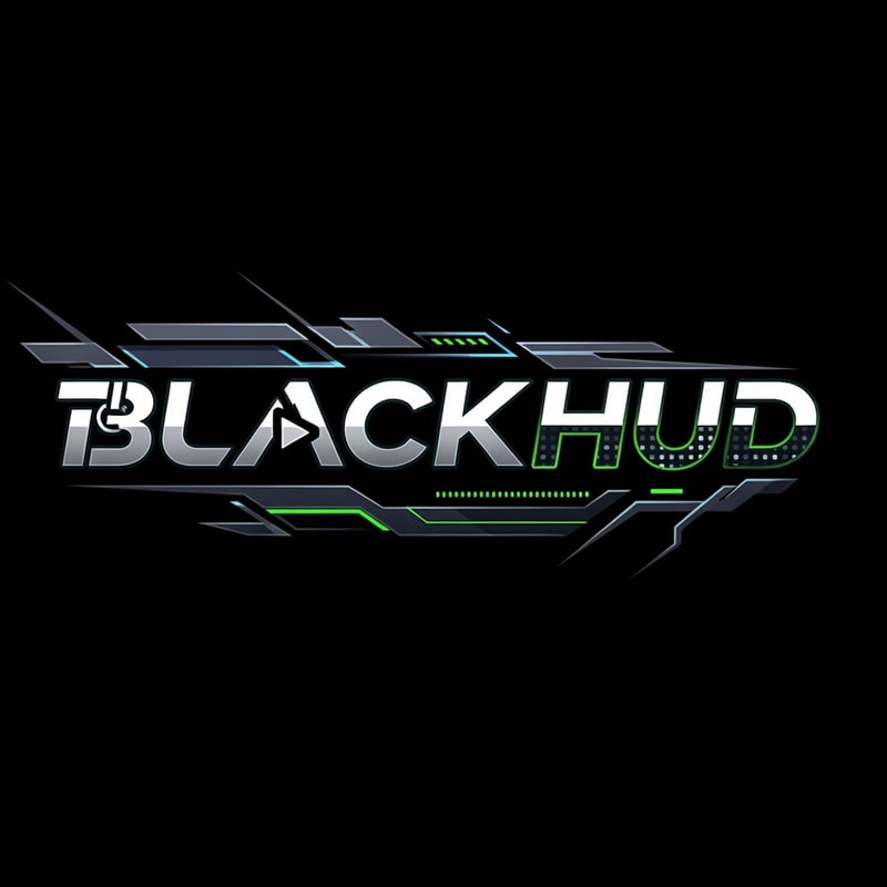 CREATE A UNQIUE STYLE LOGO FOR YOUTUBE GAMING CHANNEL 'BlackHUD'