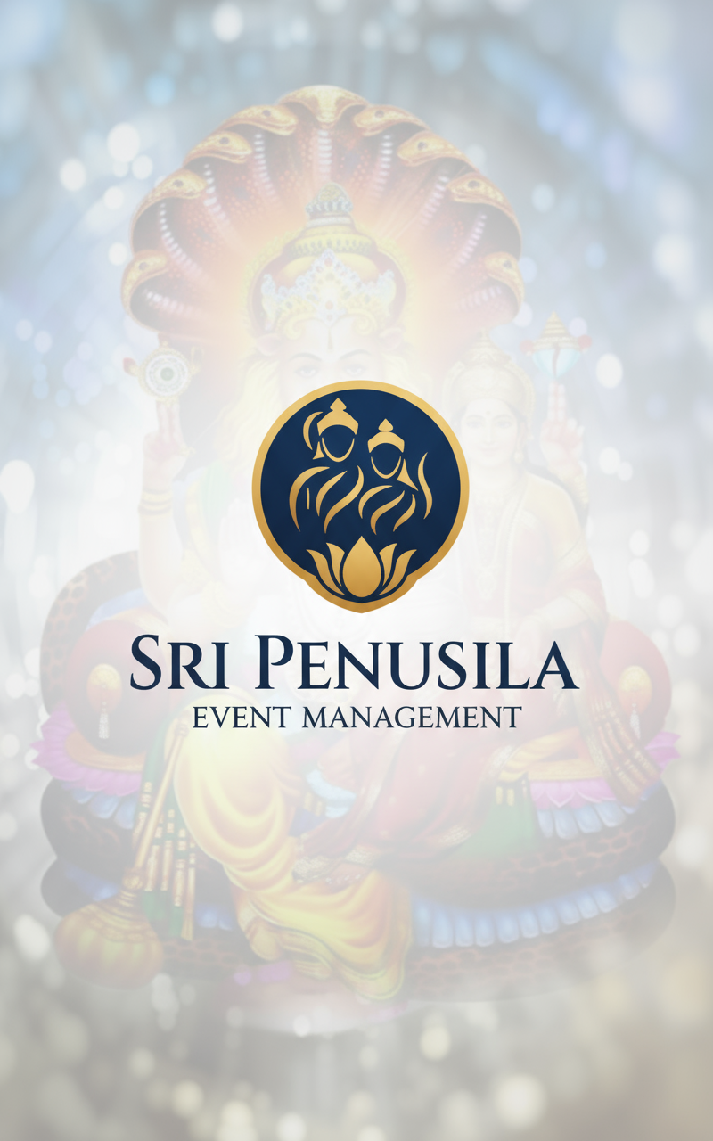 cerate a logo with name sri  penusila event management