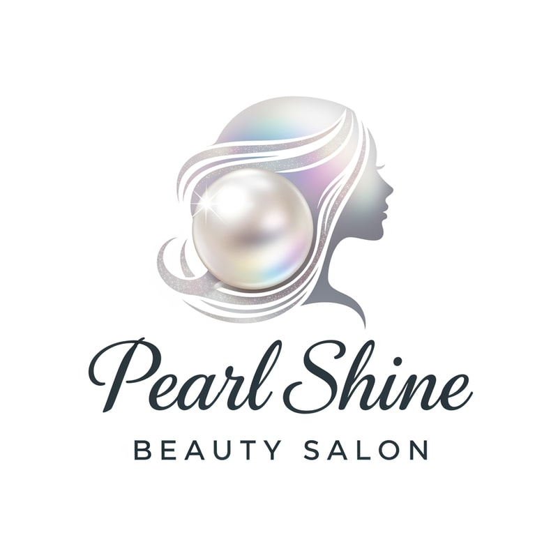 Pearl shine beauty salon logo