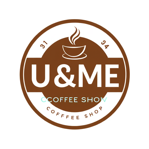 Professional logo design. "U & ME" COFFEE SHOP MODERN STYLE NAME