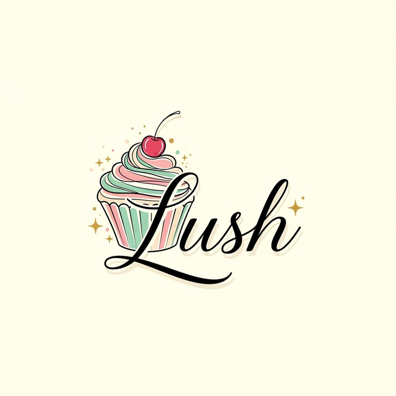 Dessert shop logo name: Lush Style: Modern Elegant
Generate unique vector with the image that ive attached
