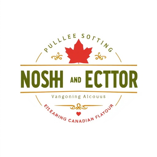 Professional logo design. NOSH AND NECTOR Celebrating Canadian flavour 