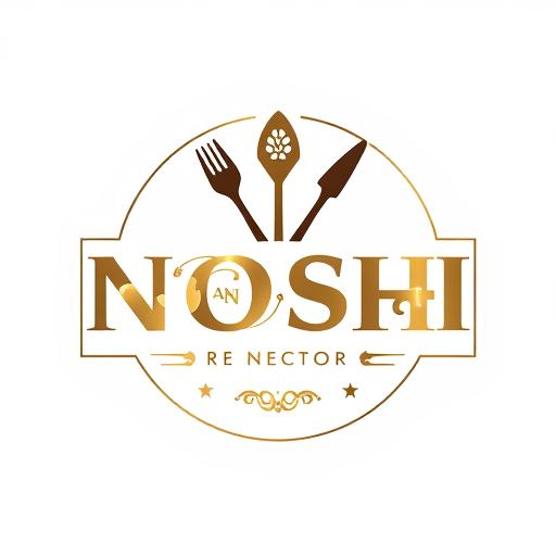 Professional logo design. NOSH AND NECTOR restaurant esthetic logo