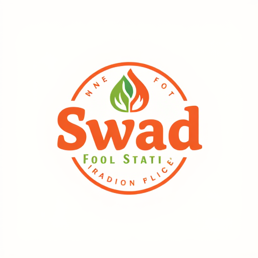Professional logo design. Swad Station food logo 