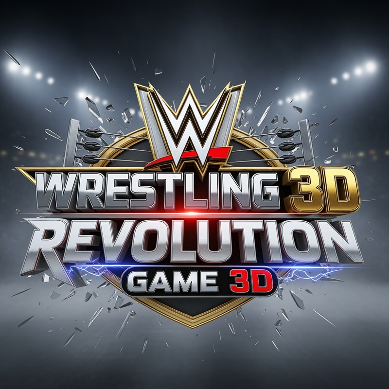 Wrestling 3d: Revolution Game 3d Logo.