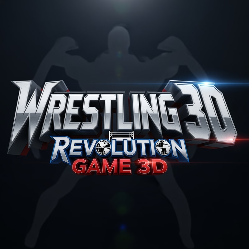 Wrestling 3d: Revolution Game 3d Logo.
