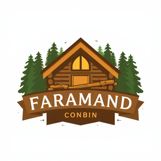 Professional logo design. Design a logo for online English classes , we are speaking English in a lodge ( cabin ) . My Academy's name is Faramand Convo Cabin 