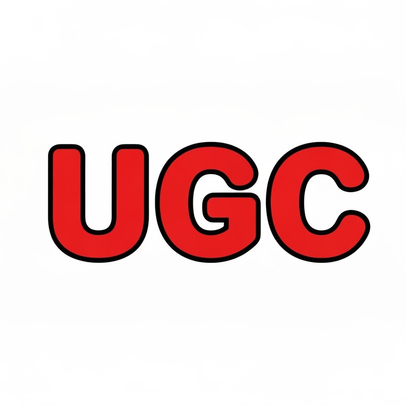 create lego logo but instead of the letters spelling "lego" make it spell "UGC"