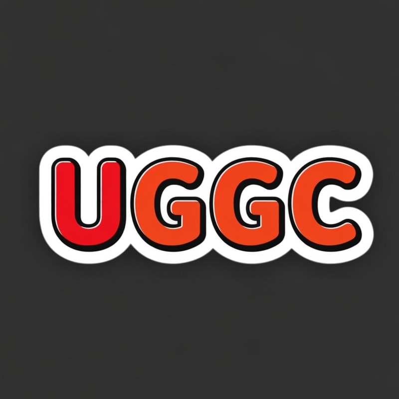 create lego logo but instead of the letters spelling "lego" make it spell "UGC"