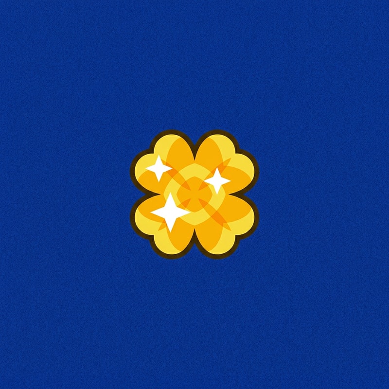 size this gold clover down to the exact size of this purple clover DO NOT CHANGE ANYTHING ELSE