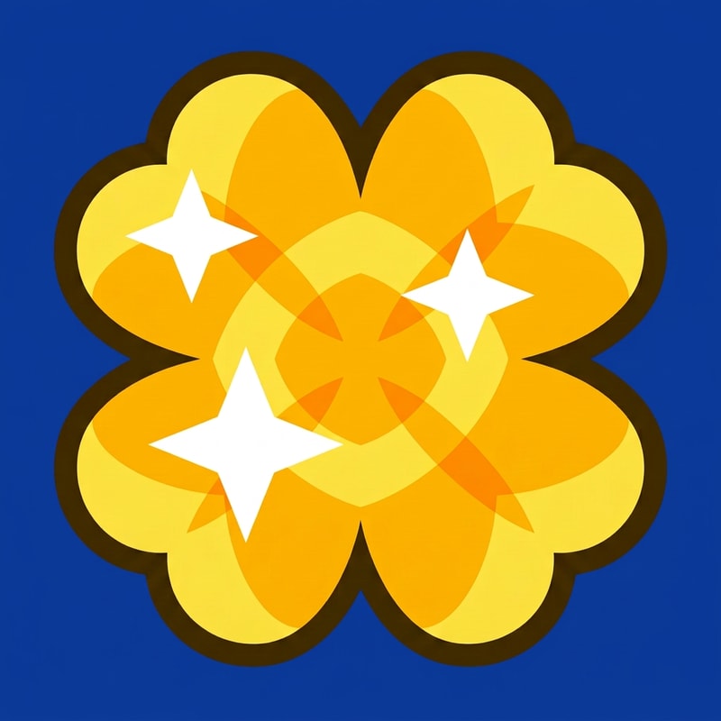 size this gold clover down to the exact size of this purple clover DO NOT CHANGE ANYTHING ELSE