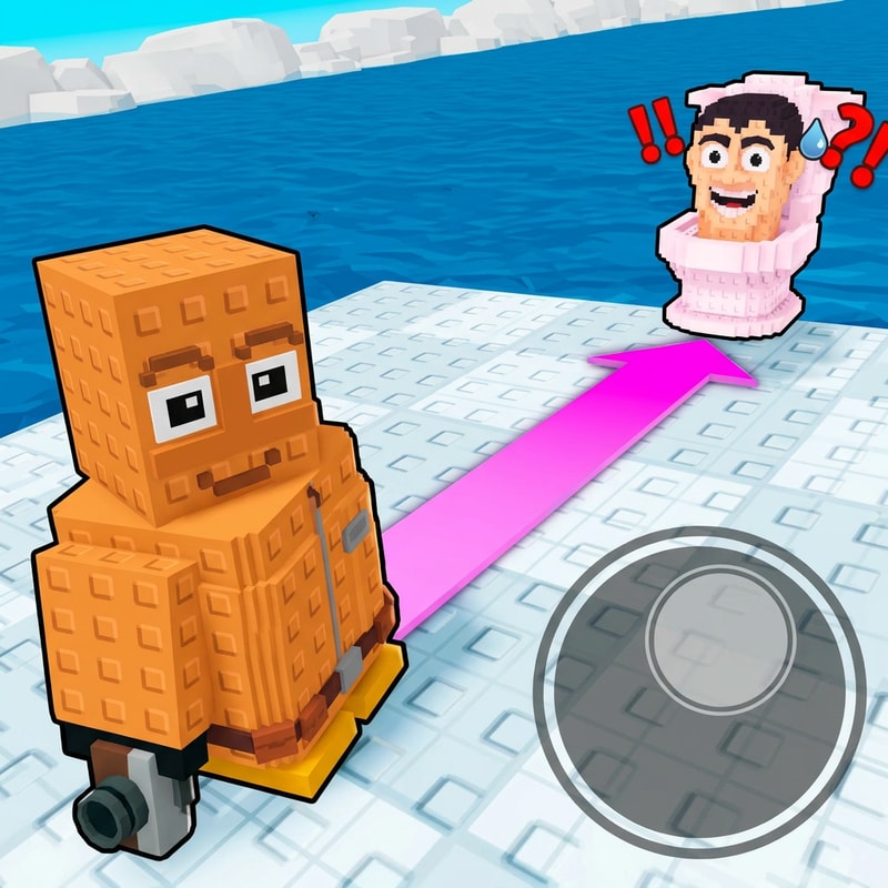 replace the bunny penguin with this brainrot and replace the red penguin with this brainrot do not alter the scene/positioning/size increase the image quality slightly to 1080p