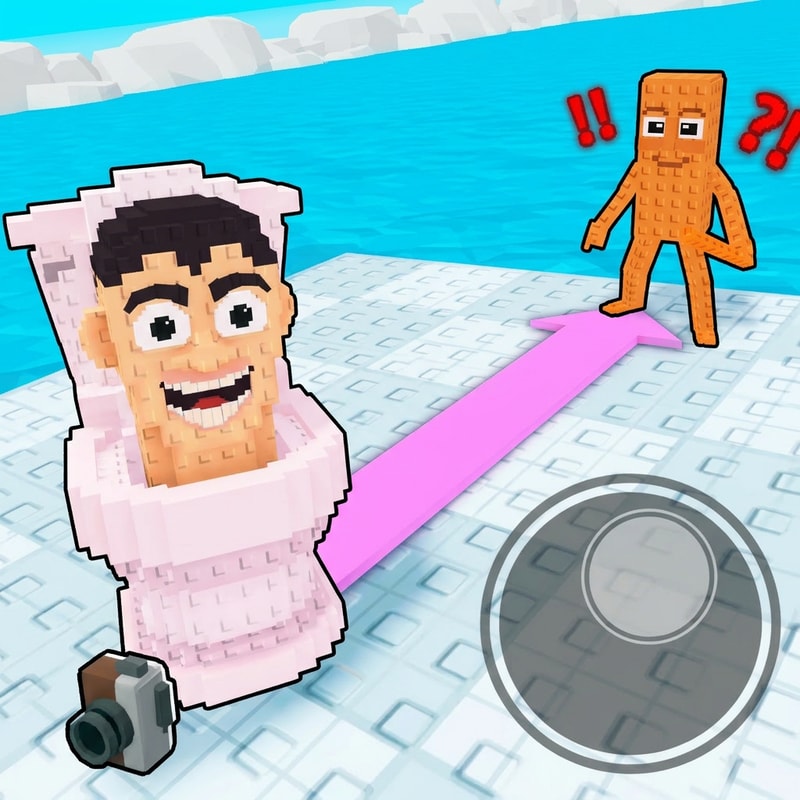 replace the bunny penguin with this brainrot and replace the red penguin with this brainrot do not alter the scene/positioning/size increase the image quality slightly to 1080p